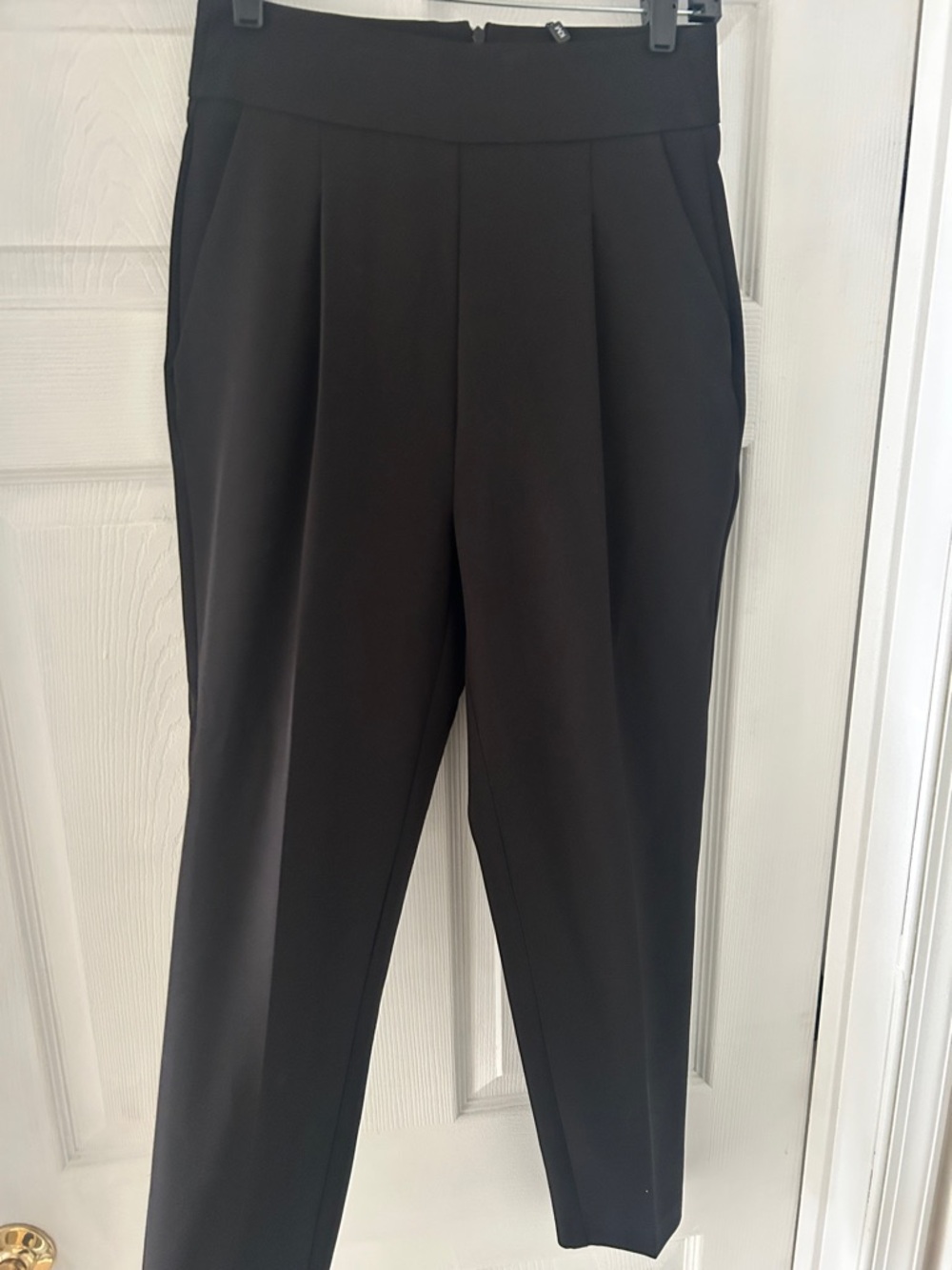 Karen Millen Black Tailored High-Waist Pleated Trousers